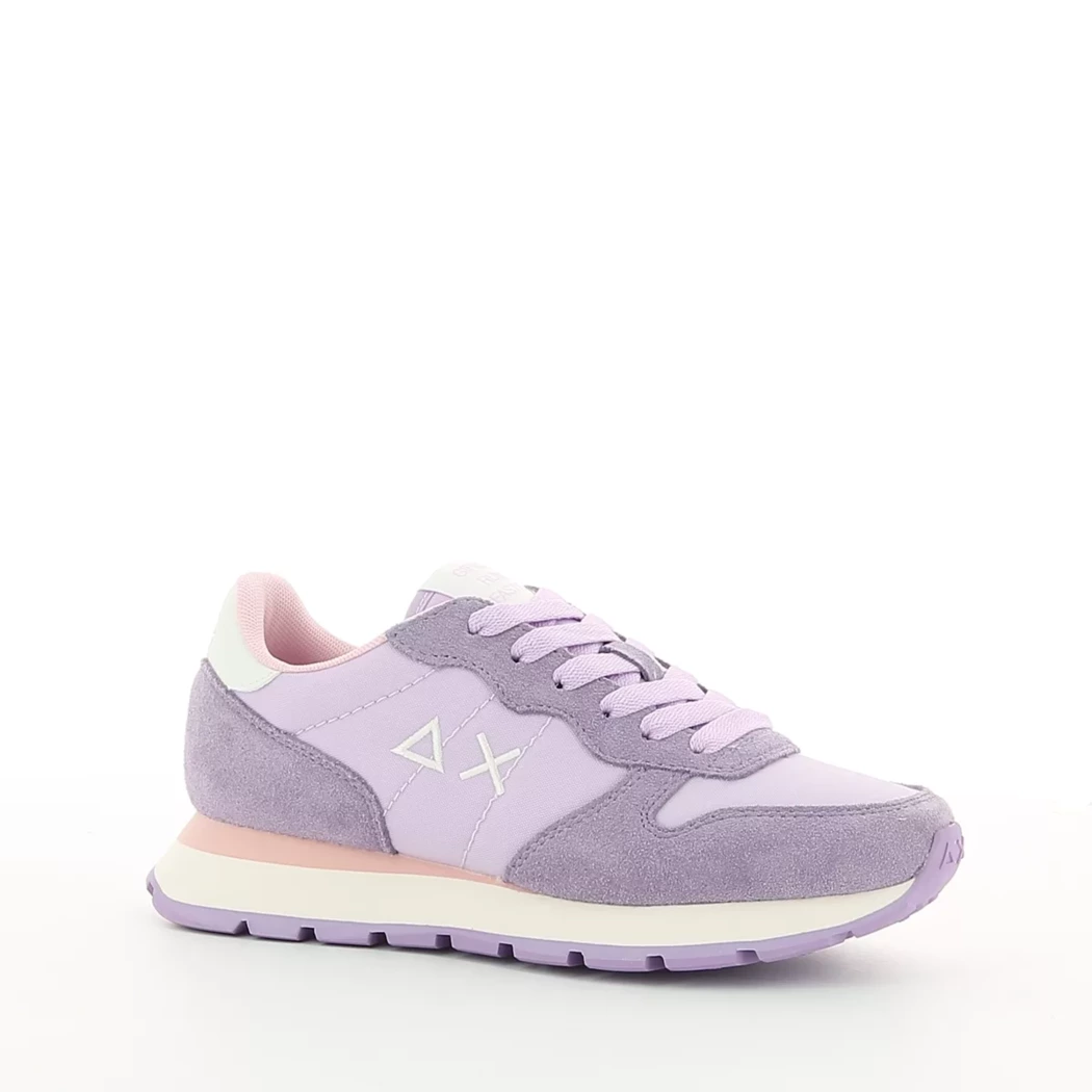 Image (1) de la chaussures Sun68 - Baskets Violet / Lilas en Cuir nubuck