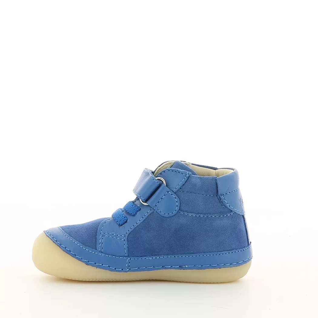 Image (4) de la chaussures Kickers - Bottines Bleu en Cuir nubuck