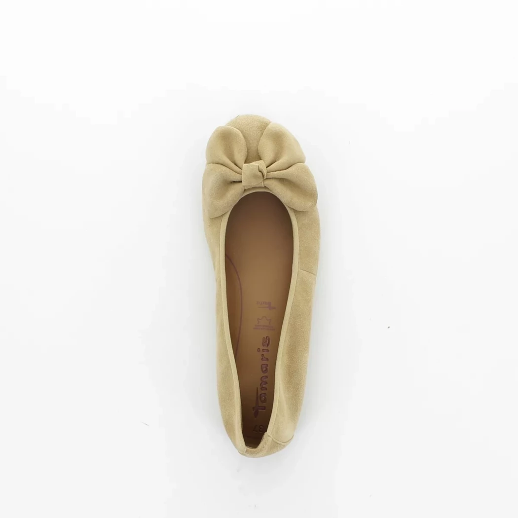 Image (6) de la chaussures Tamaris - Ballerines Taupe en Cuir nubuck