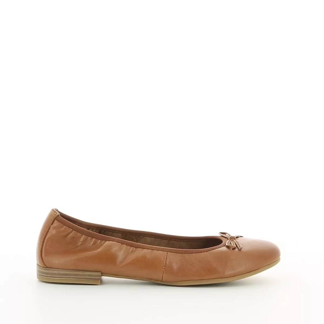 Image (2) de la chaussures Tamaris - Ballerines Cuir naturel / Cognac en Cuir