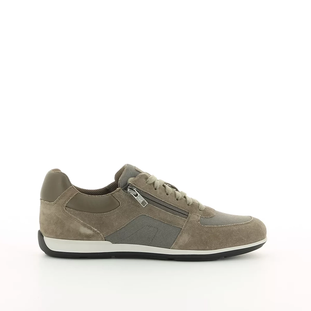 Image (2) de la chaussures Geox - Baskets Taupe en Cuir nubuck