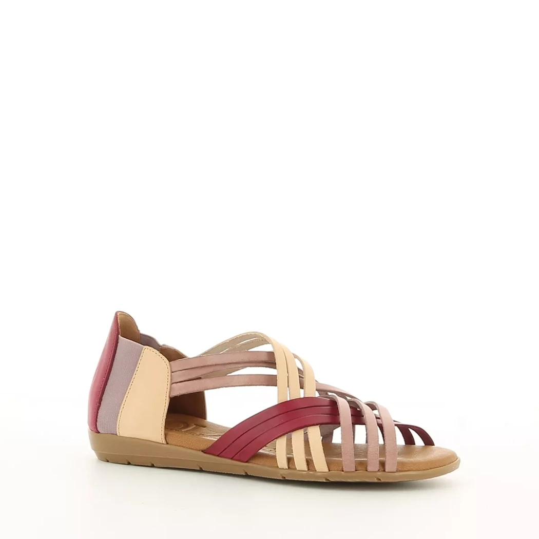 Image (1) de la chaussures Lola Almagro - Sandales et Nu-Pieds Rose en Cuir