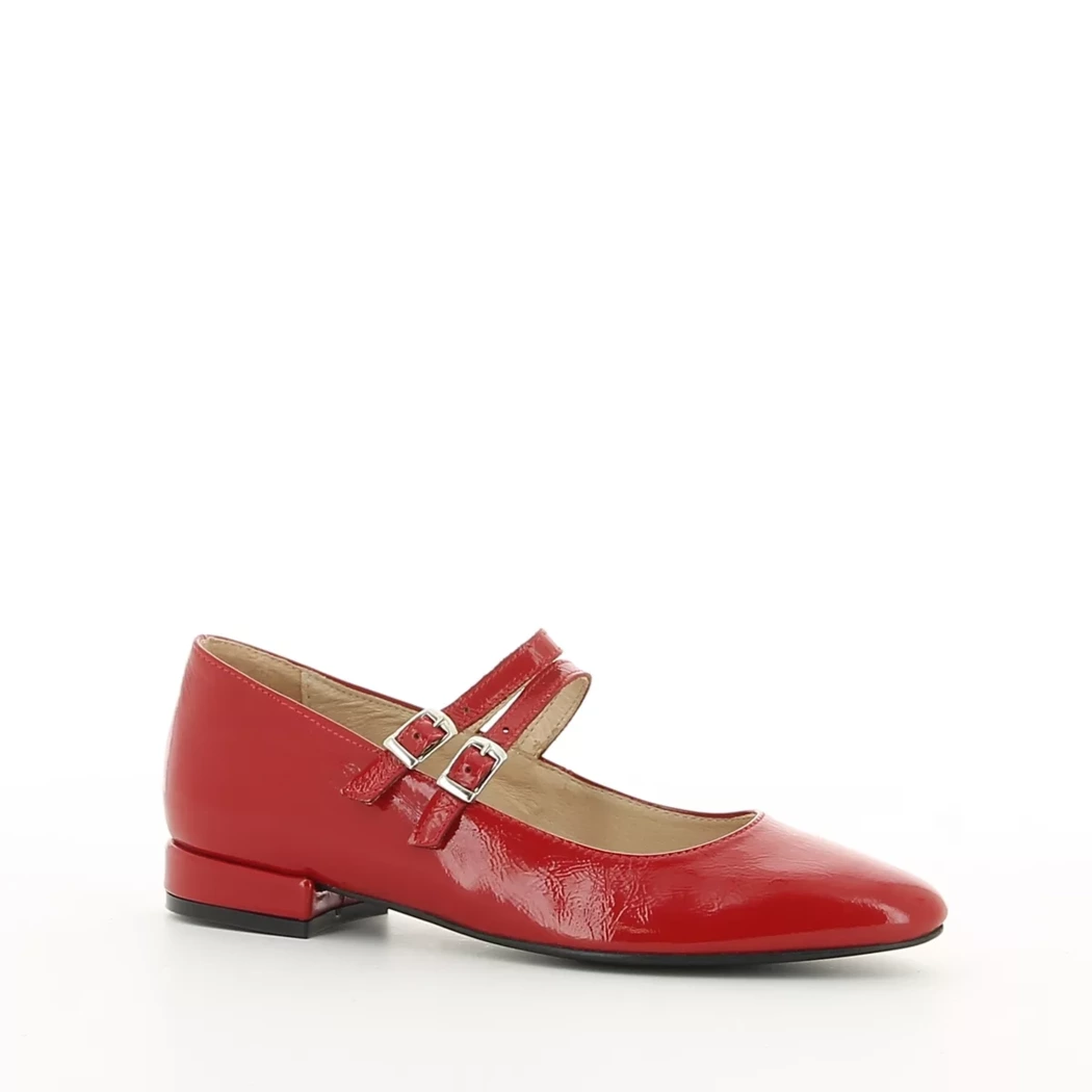 Image (1) de la chaussures Les Fees de Bengale - Escarpins Rouge en Cuir