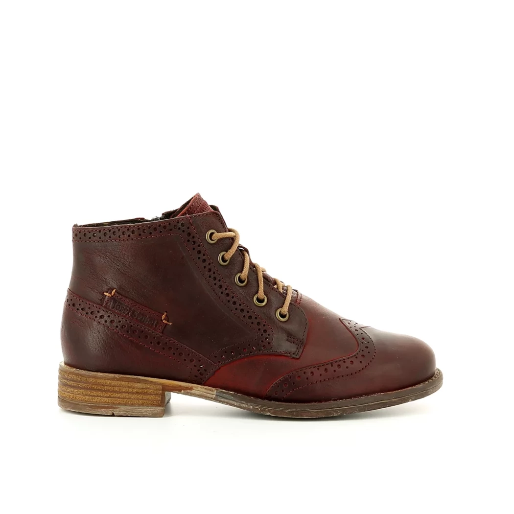 Image (2) de la chaussures Josef Seibel - Bottines Rouge en Cuir