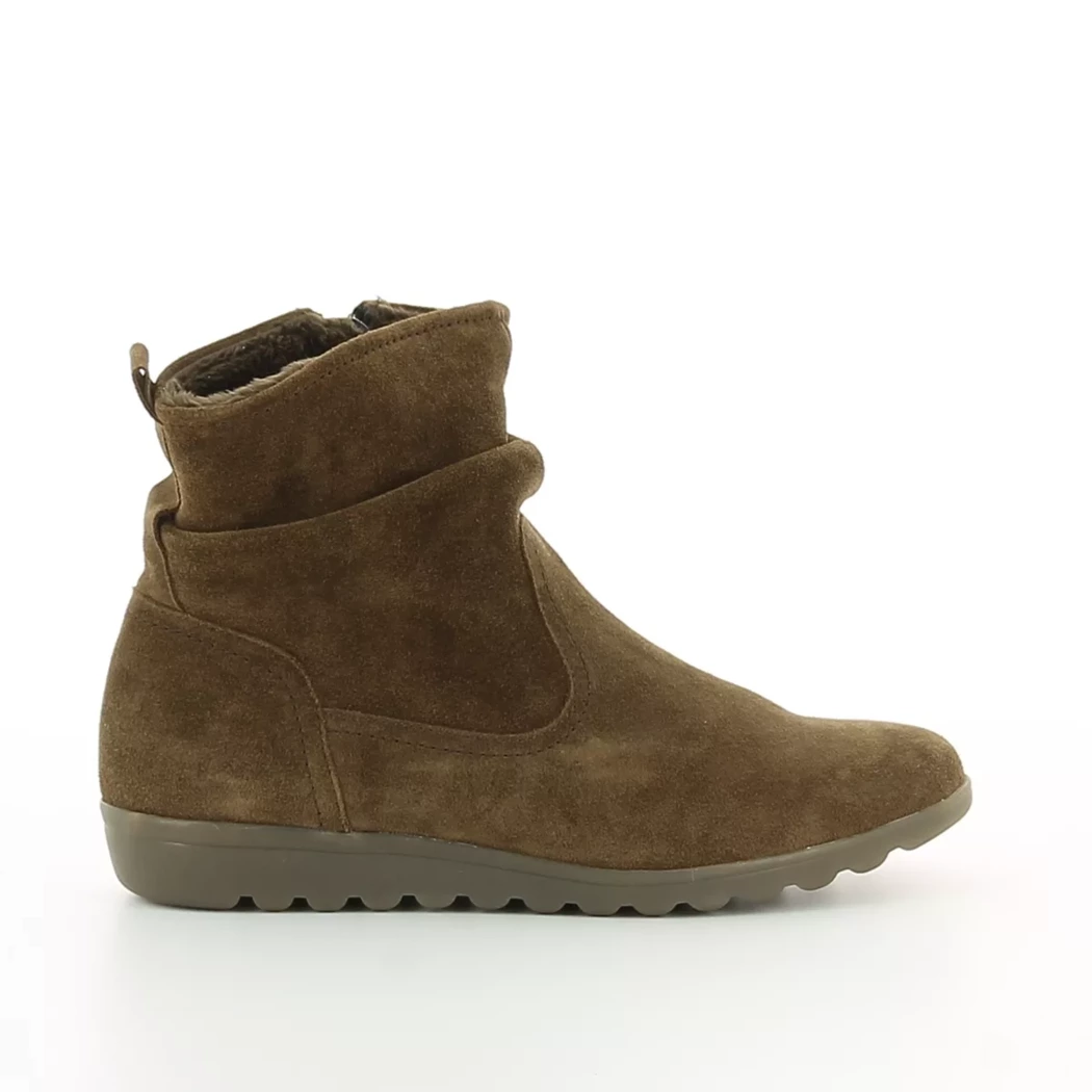 Image (2) de la chaussures Sens - Boots Marron en Cuir nubuck