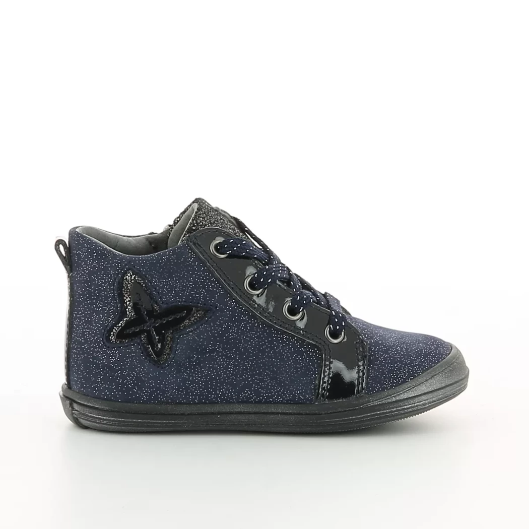 Image (2) de la chaussures Bellamy - Bottines Bleu en Cuir nubuck