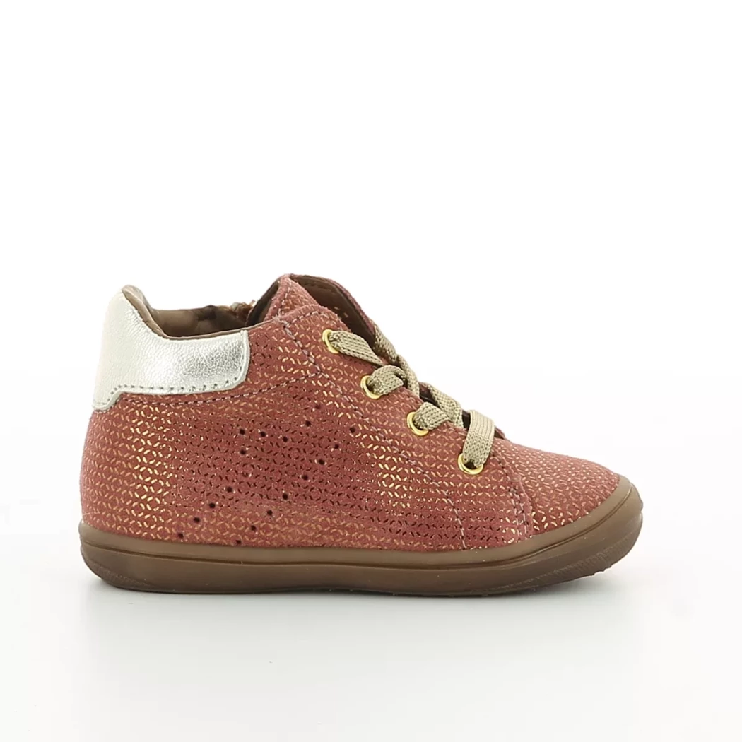 Image (2) de la chaussures Bellamy - Bottines Rose en Cuir nubuck