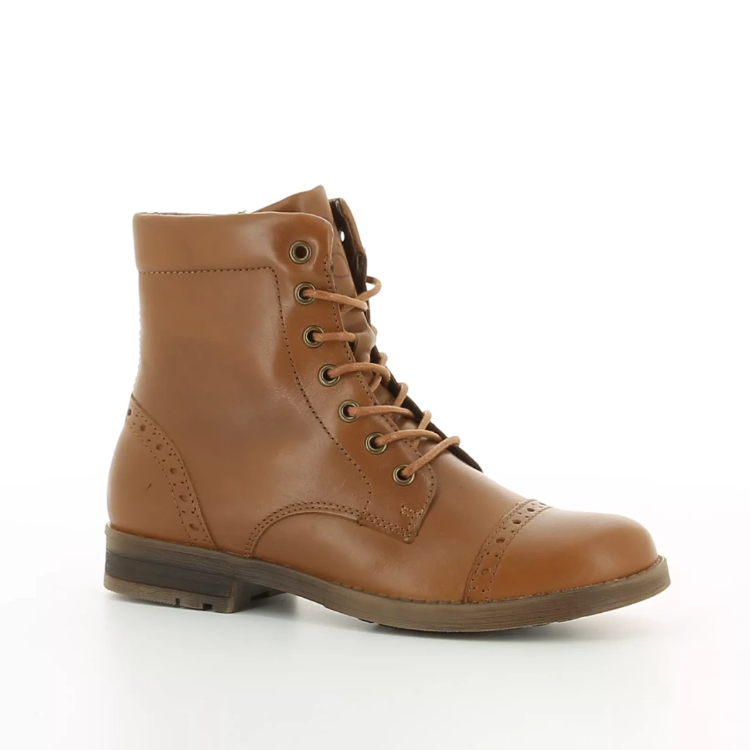 Image (1) de la chaussures Norvik - Bottines Cuir naturel / Cognac en Cuir