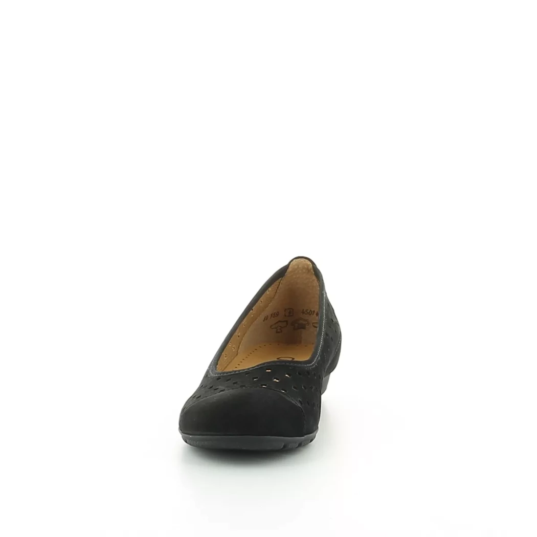 Image (5) de la chaussures Gabor - Ballerines Noir en Cuir nubuck