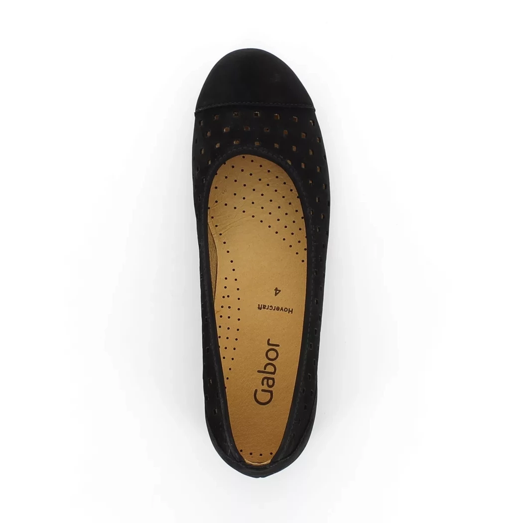 Image (6) de la chaussures Gabor - Ballerines Noir en Cuir nubuck