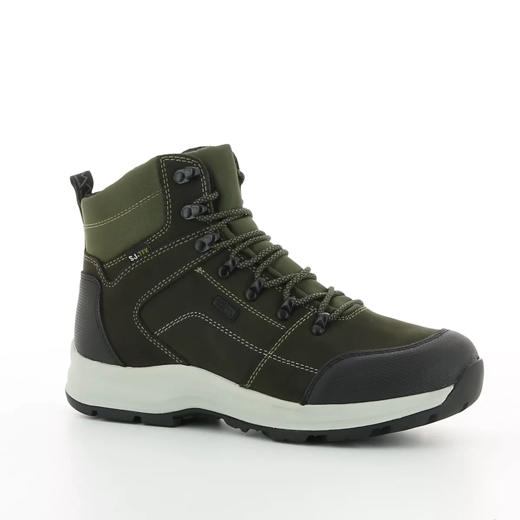 Image (1) de la chaussures Nord Trail - Bottines Vert en Cuir nubuck