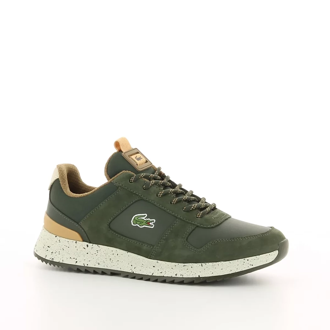 Image (1) de la chaussures Lacoste - Baskets Vert en Cuir nubuck