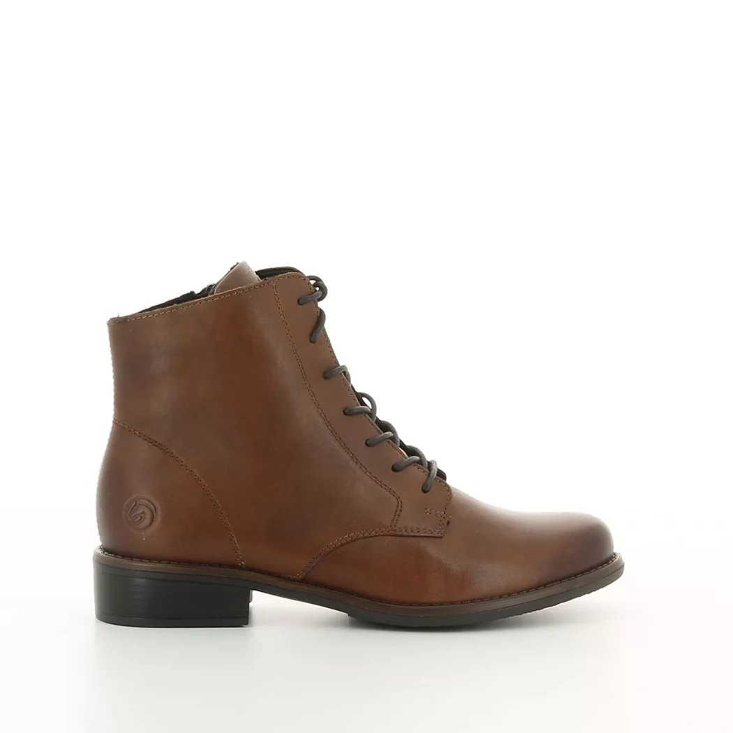 Image (2) de la chaussures Remonte - Bottines Cuir naturel / Cognac en Cuir