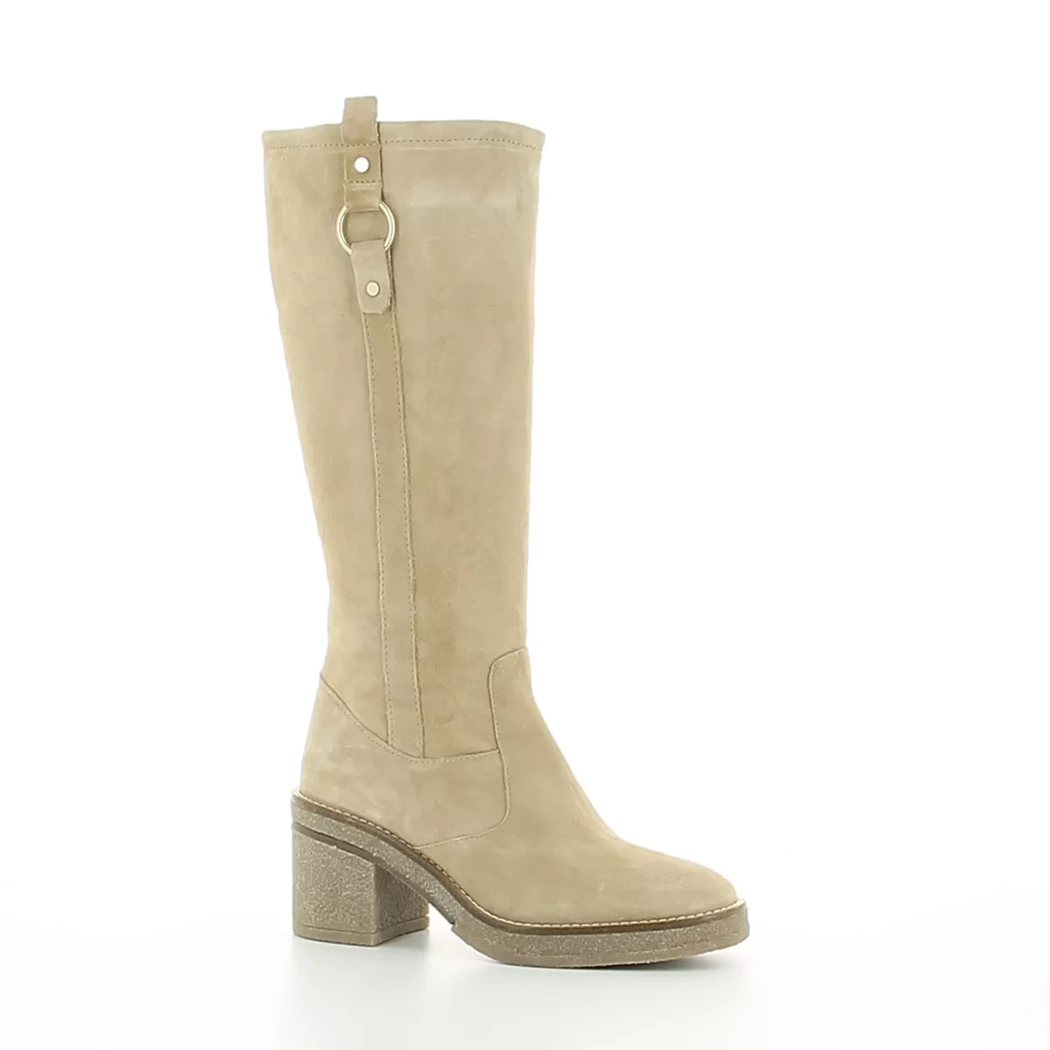 Image (1) de la chaussures Alpe - Bottes Beige en Cuir nubuck