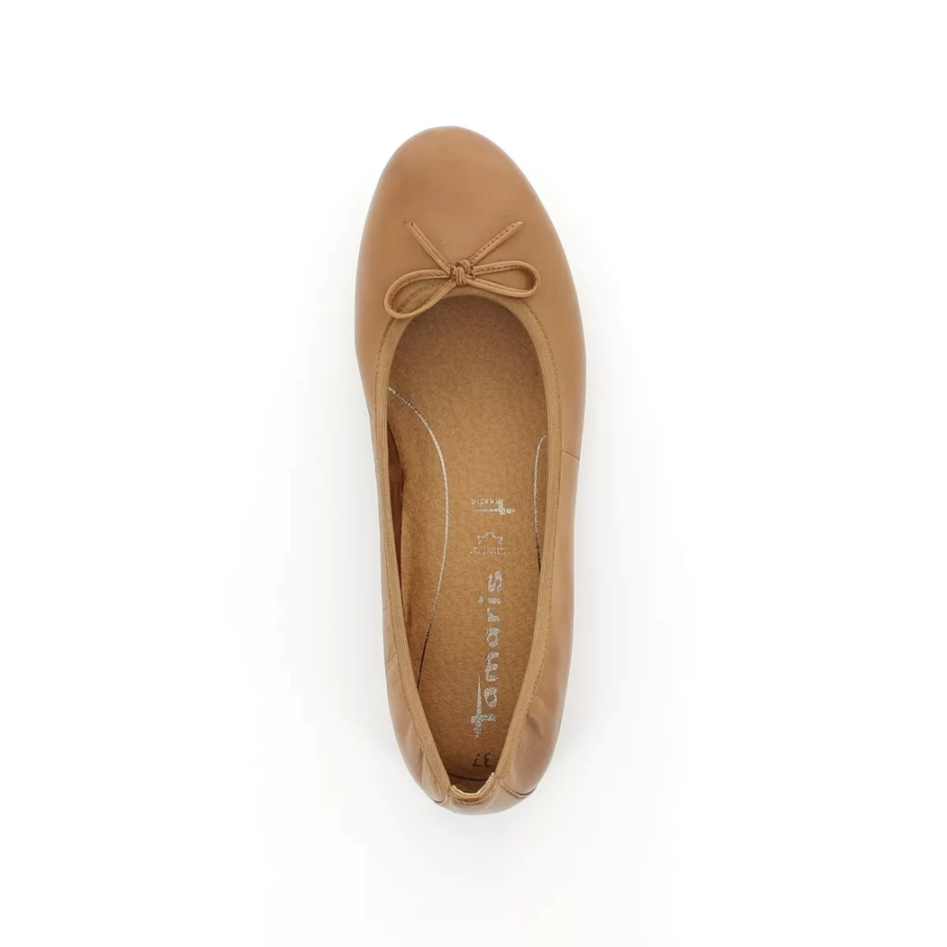 Image (6) de la chaussures Tamaris - Ballerines Cuir naturel / Cognac en Cuir