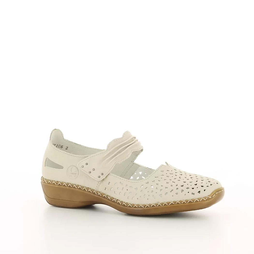 Image (1) de la chaussures Rieker - Escarpins Beige en Cuir