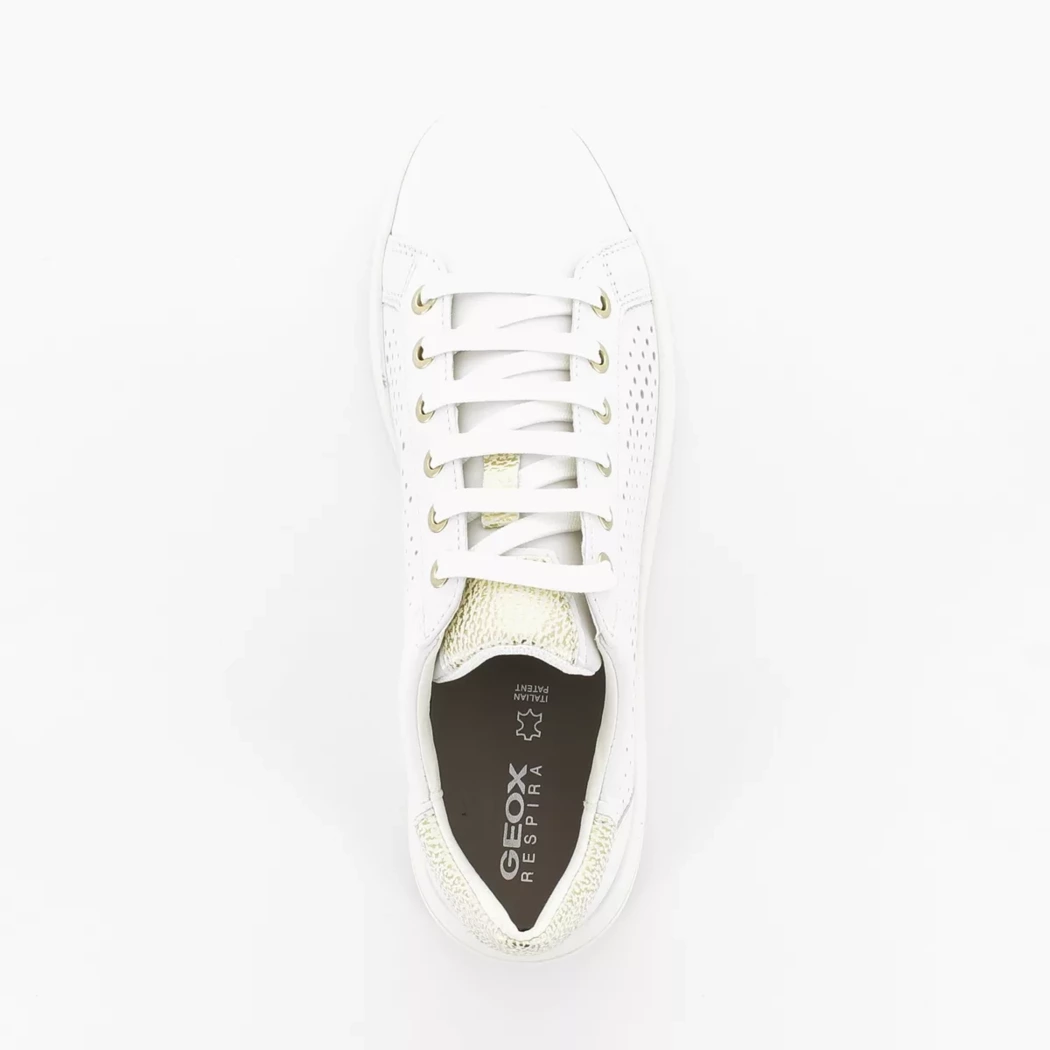 Image (6) de la chaussures Geox - Baskets Blanc en Cuir