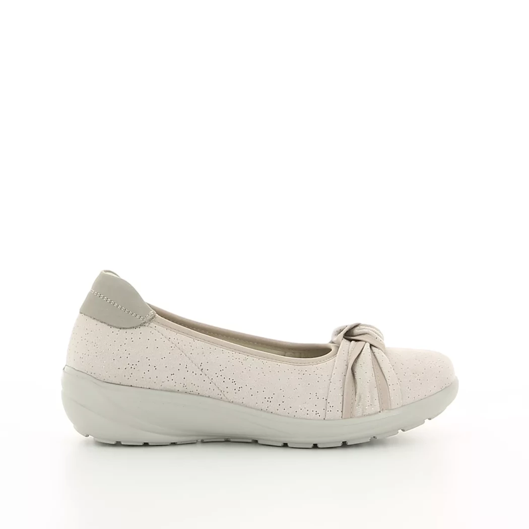 Image (2) de la chaussures G Comfort - Ballerines Taupe en Cuir nubuck