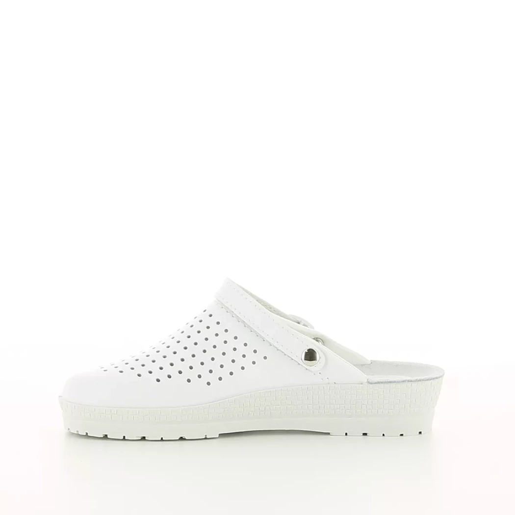 Image (4) de la chaussures Rohde - Mules et Sabots Blanc en Cuir