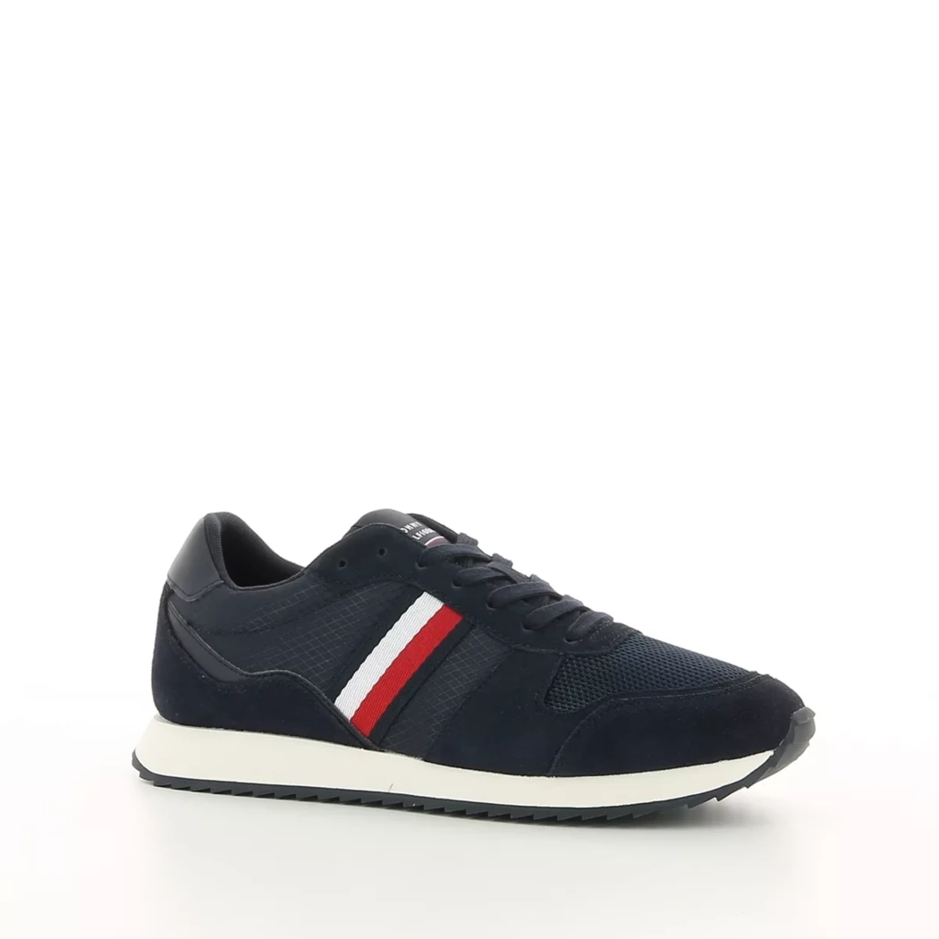 Image (1) de la chaussures Tommy Hilfiger - Baskets Bleu en Cuir nubuck