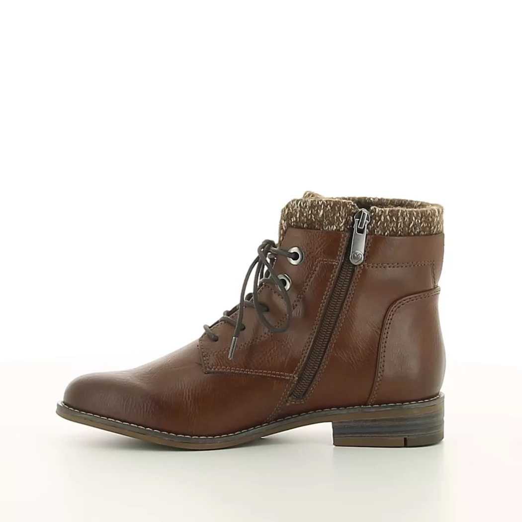 Image (4) de la chaussures Marco Tozzi - Bottines Marron en Cuir synthétique