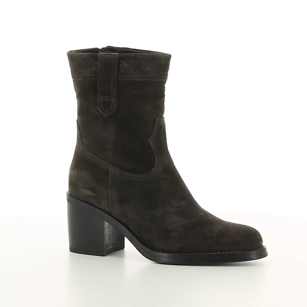 Image (1) de la chaussures Alpe - Boots Gris en Cuir nubuck