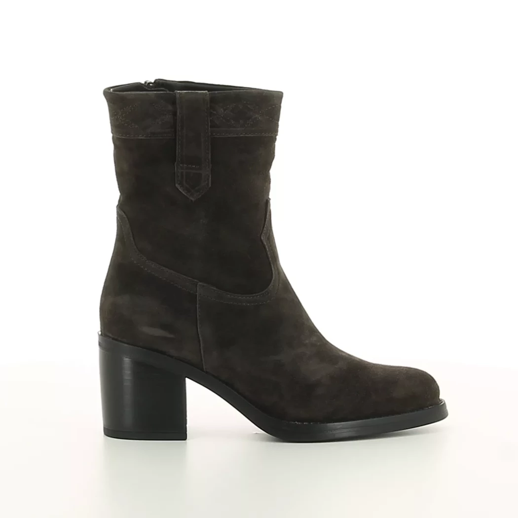 Image (2) de la chaussures Alpe - Boots Gris en Cuir nubuck