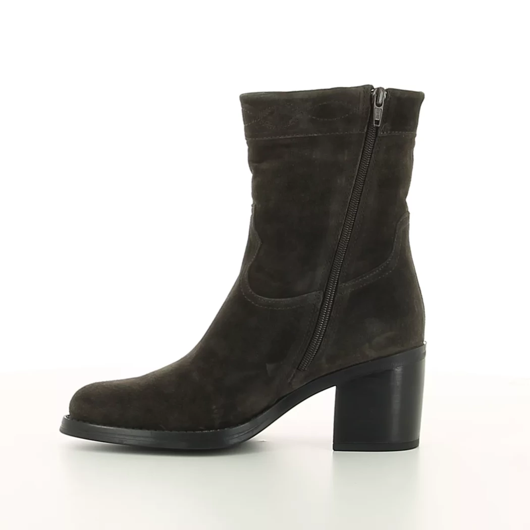 Image (4) de la chaussures Alpe - Boots Gris en Cuir nubuck