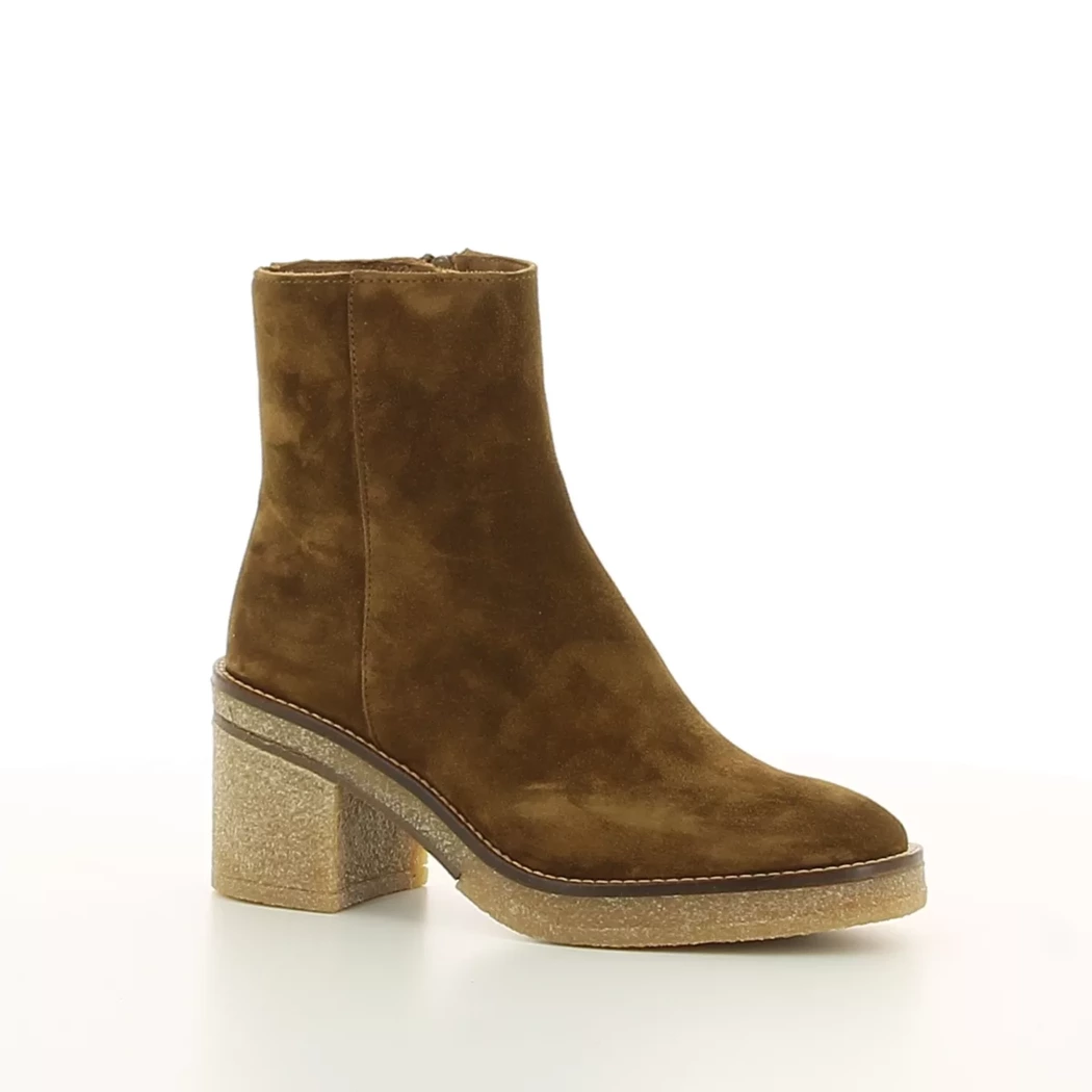 Image (1) de la chaussures Alpe - Boots Cuir naturel / Cognac en Cuir nubuck