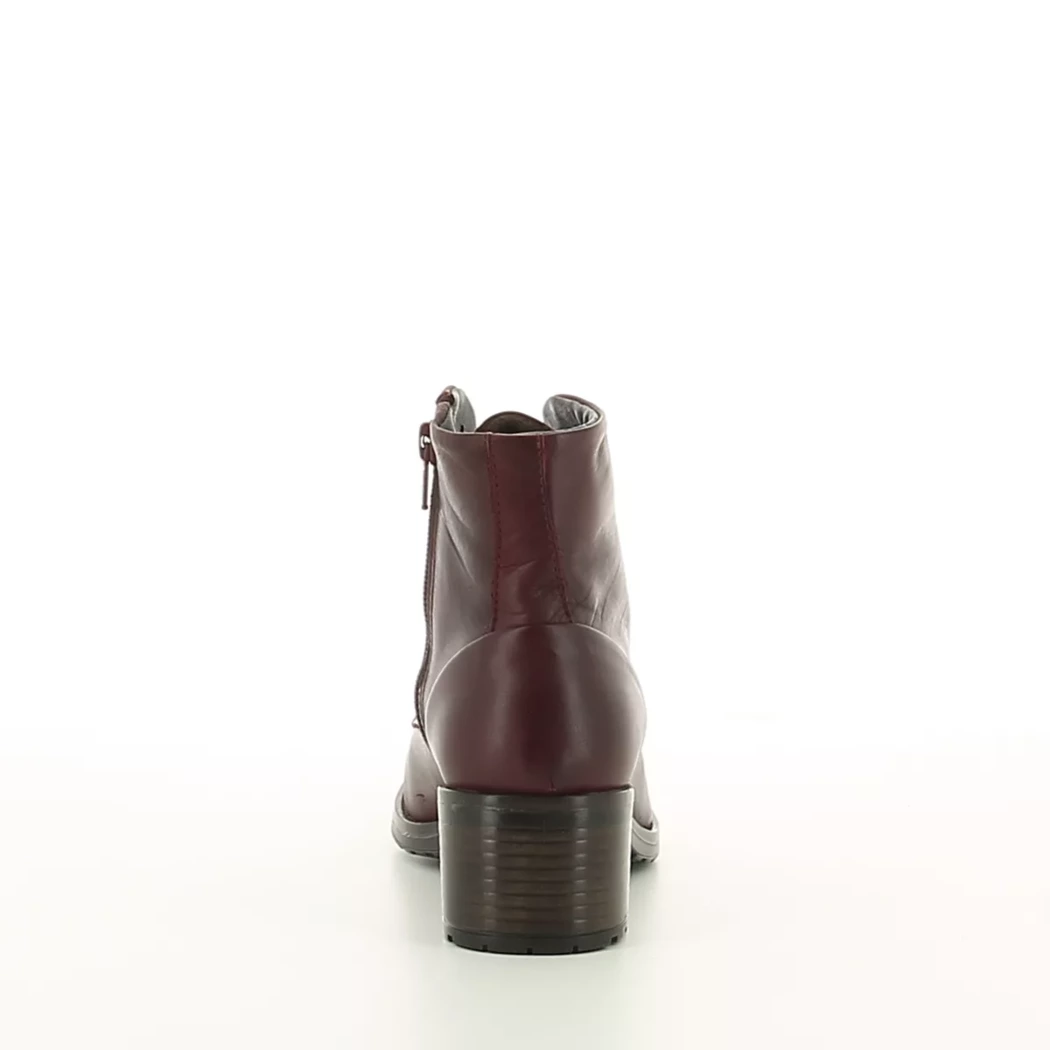 Image (3) de la chaussures Miz Mooz - Bottines Bordeaux en Cuir