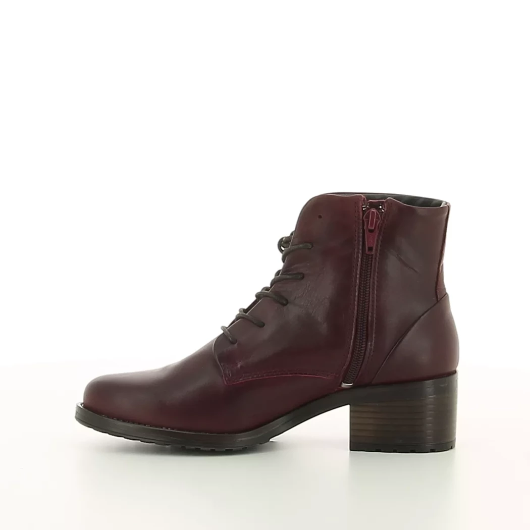 Image (4) de la chaussures Miz Mooz - Bottines Bordeaux en Cuir