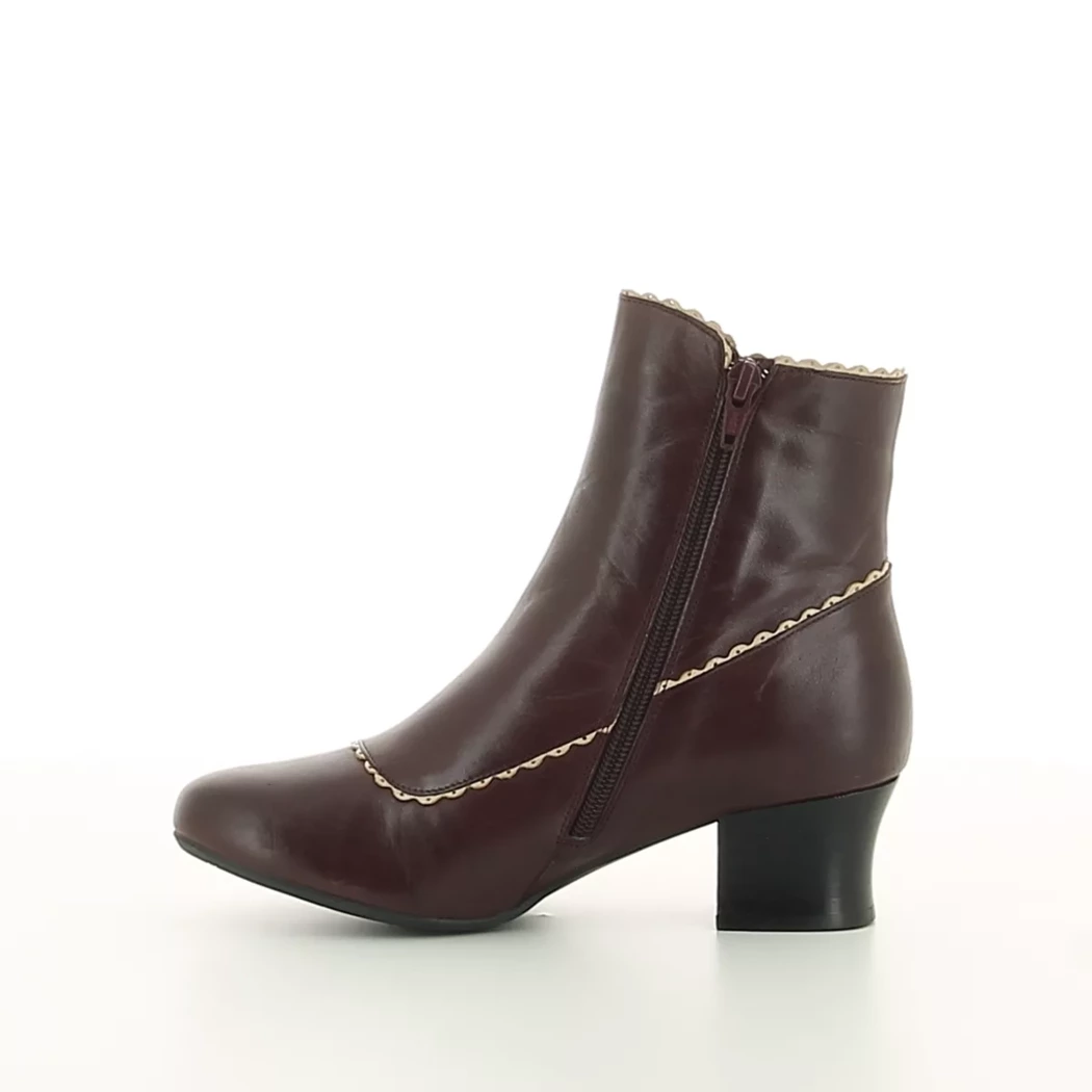 Image (4) de la chaussures Miz Mooz - Boots Bordeaux en Cuir