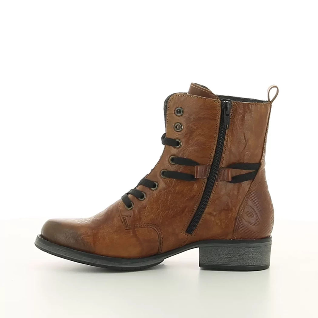 Image (4) de la chaussures Rieker - Bottines Cuir naturel / Cognac en Cuir