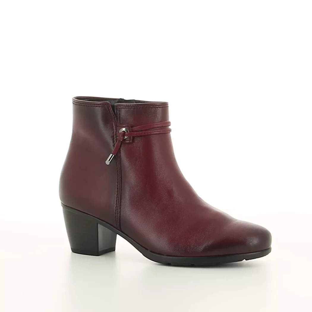 Image (1) de la chaussures Gabor - Boots Bordeaux en Cuir