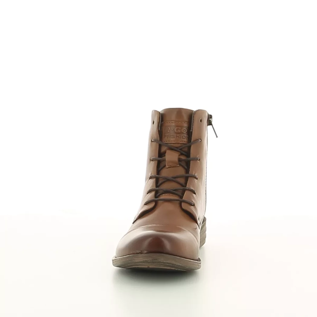 Image (5) de la chaussures 2 Go - Bottines Cuir naturel / Cognac en Cuir