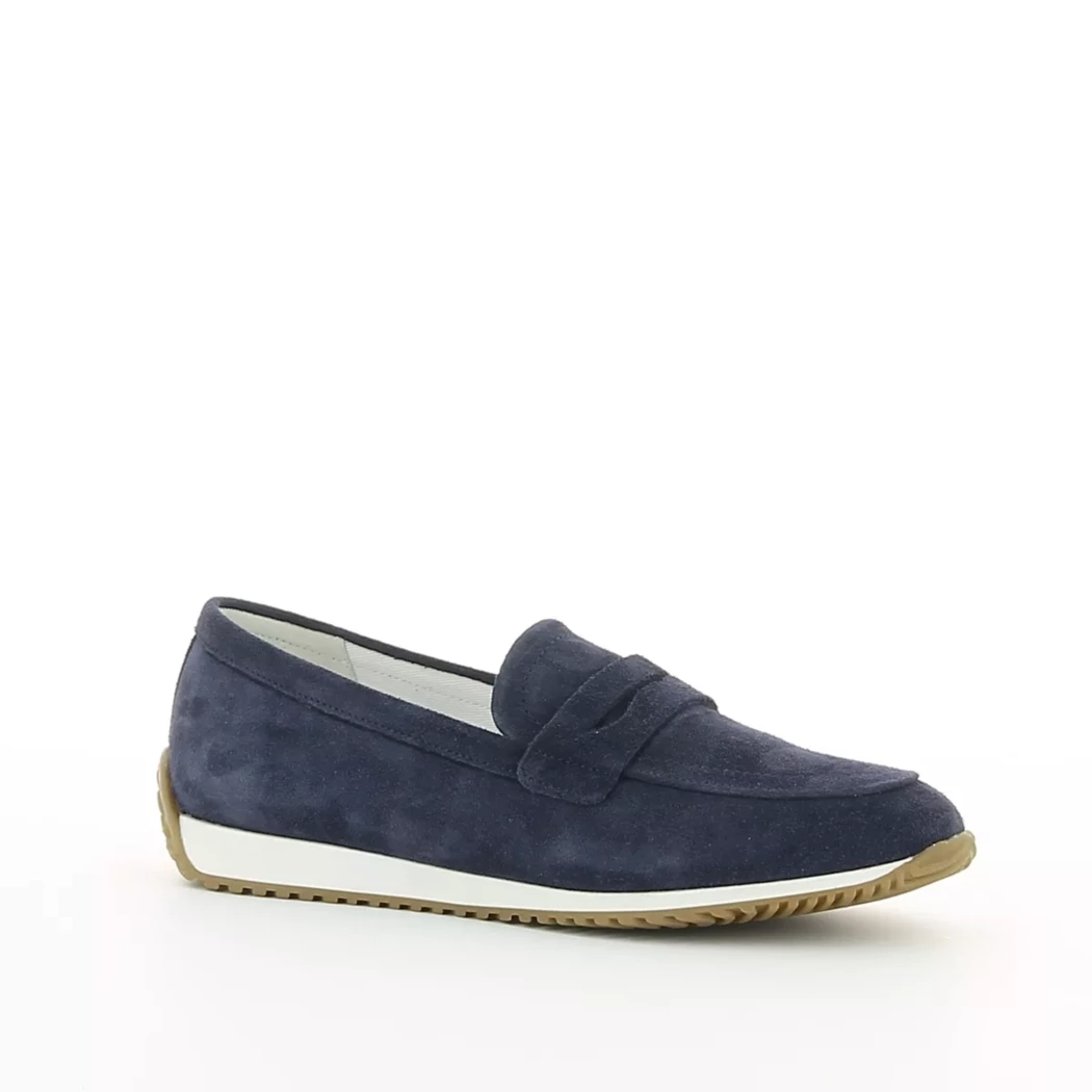 Image (1) de la chaussures Geox - Mocassins Bleu en Cuir nubuck