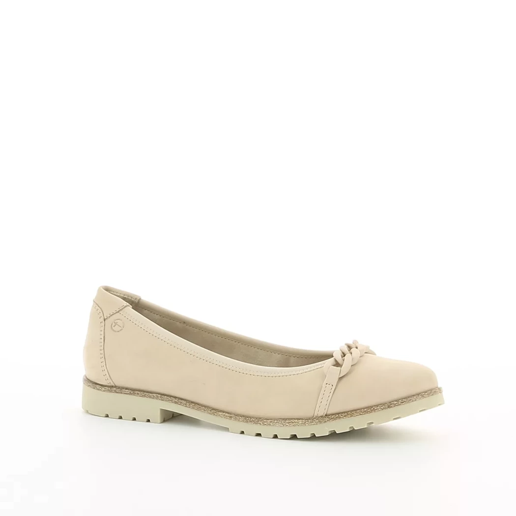 Image (1) de la chaussures Tamaris - Ballerines Beige en Cuir