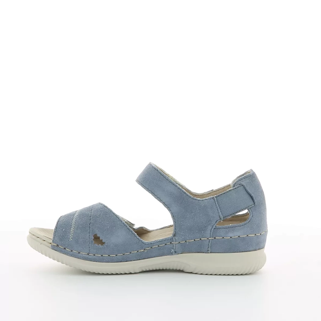 Image (4) de la chaussures Rieker - Sandales et Nu-Pieds Bleu en Cuir nubuck