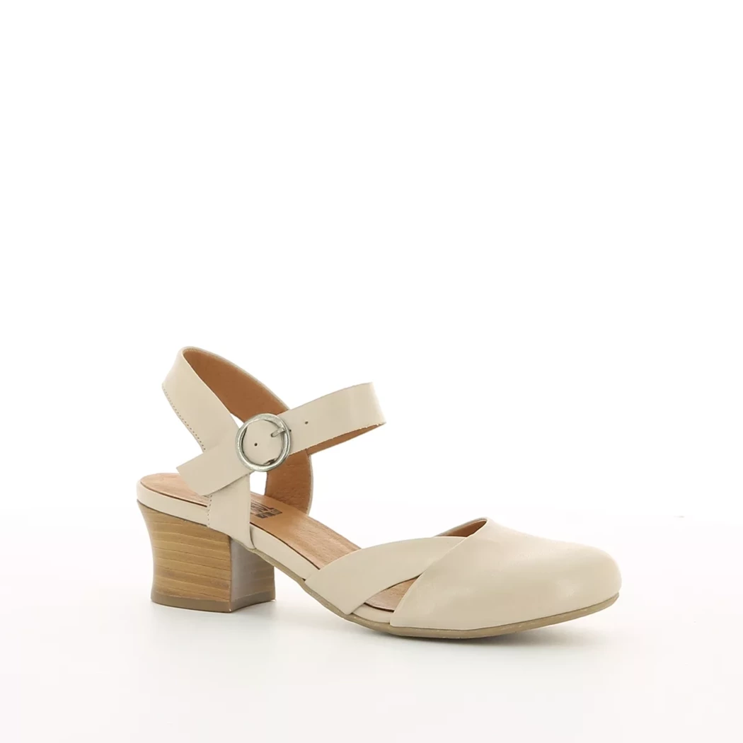 Image (1) de la chaussures Miz Mooz - Escarpins Beige en Cuir