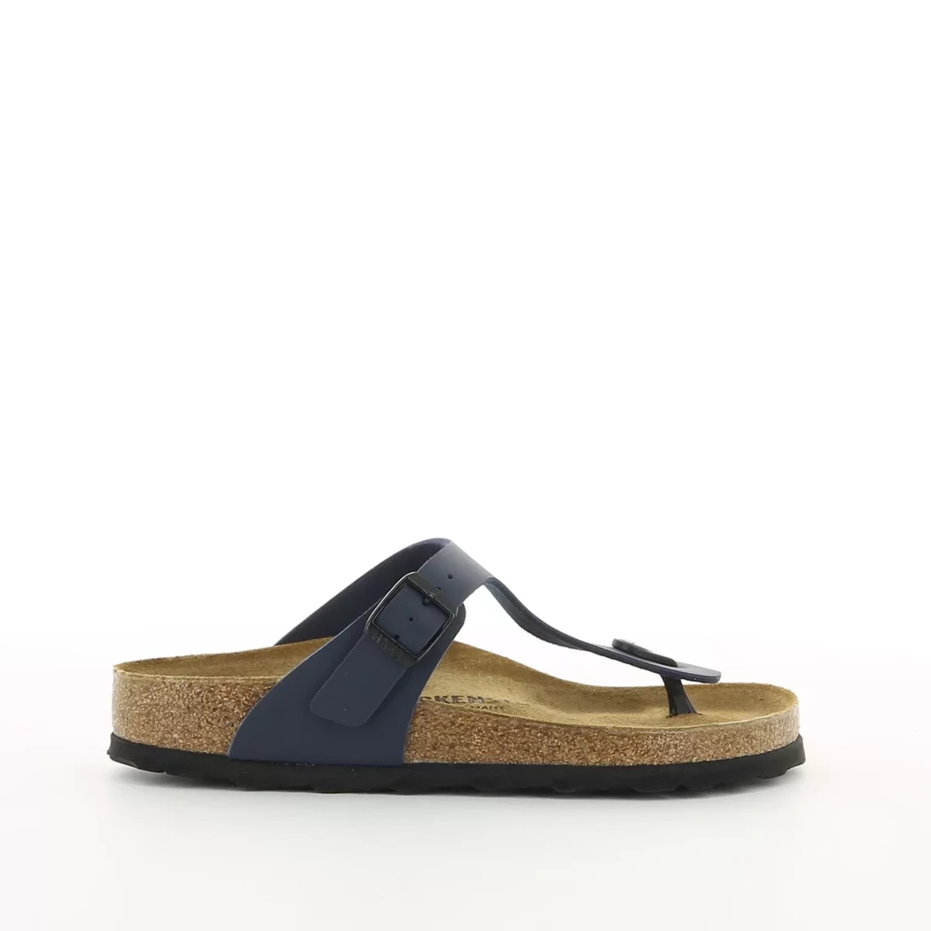 Image (2) de la chaussures Birkenstock - Mules et Sabots Bleu en Cuir synthétique