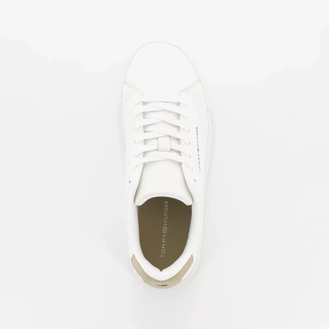 Image (6) de la chaussures Tommy Hilfiger - Baskets Blanc en Cuir