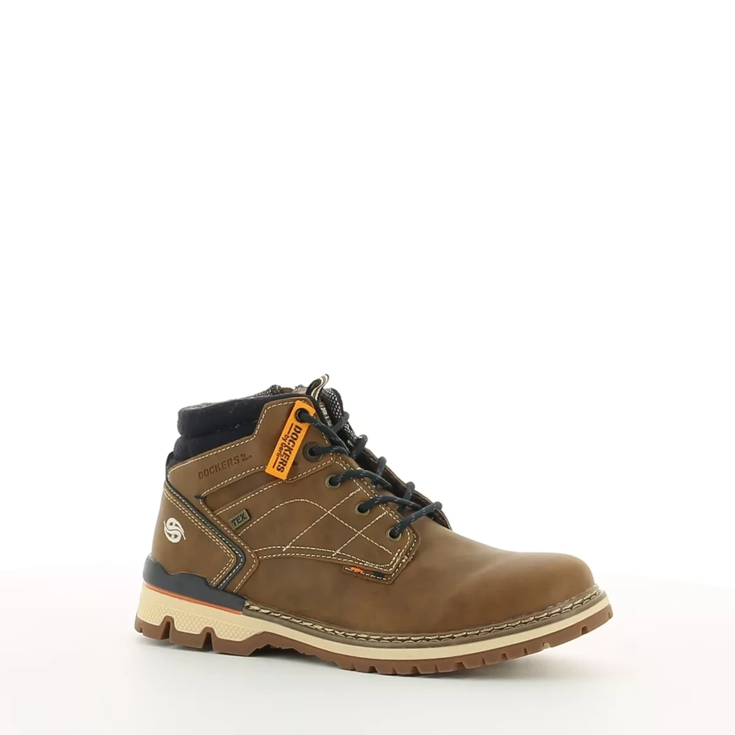 Image (1) de la chaussures Dockers - Bottines Cuir naturel / Cognac en Cuir