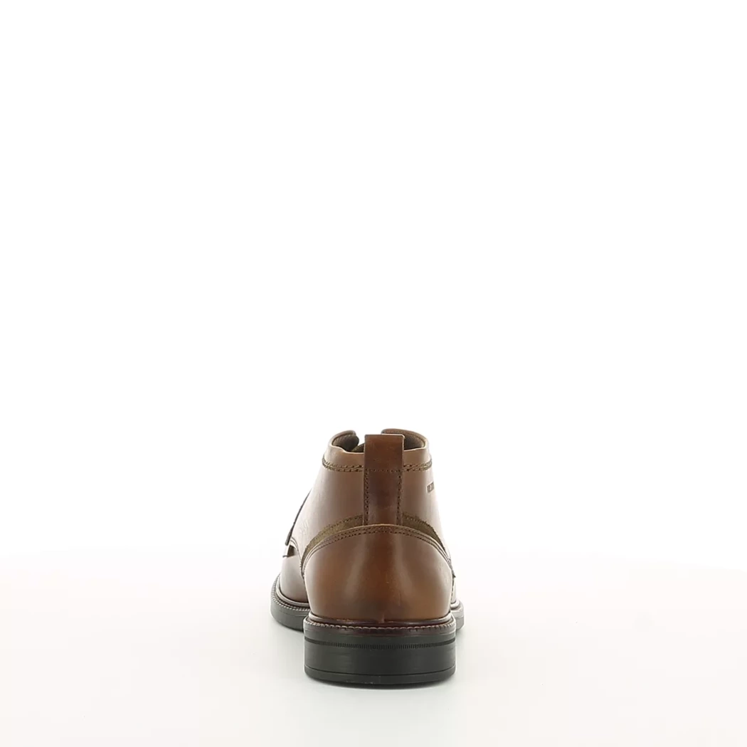 Image (3) de la chaussures Hub Station - Bottines Cuir naturel / Cognac en Cuir