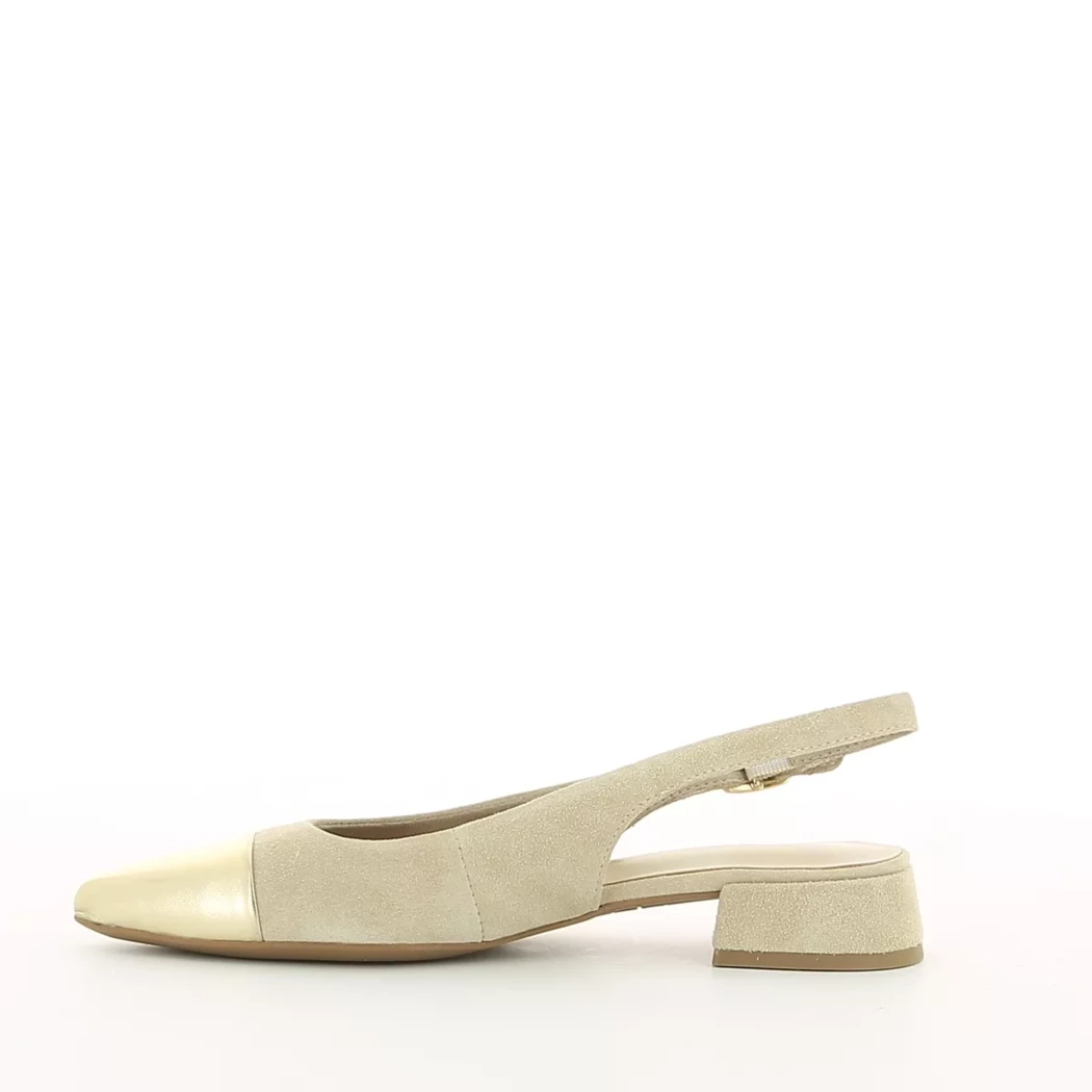 Image (4) de la chaussures Tamaris - Escarpins Beige en Cuir nubuck