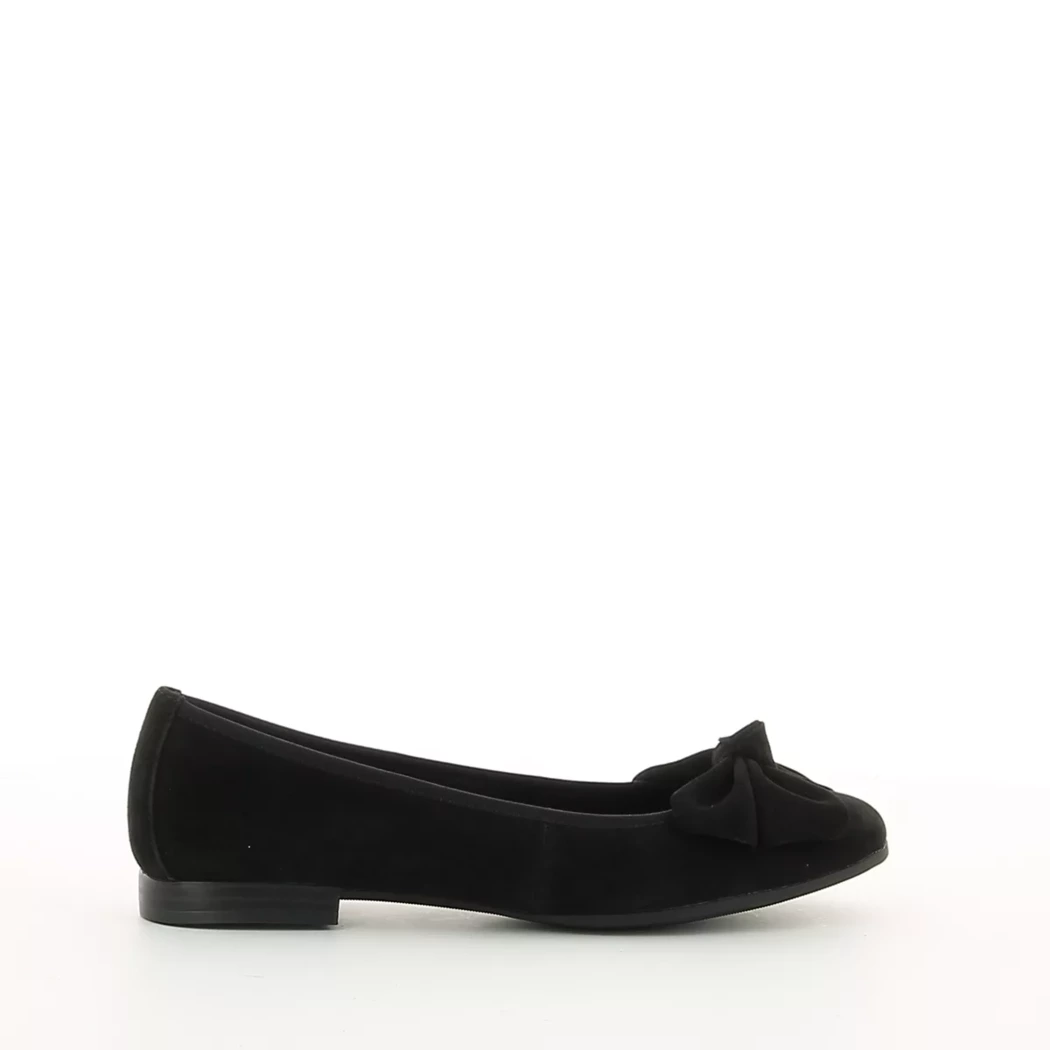 Image (2) de la chaussures Tamaris - Ballerines Noir en Cuir nubuck