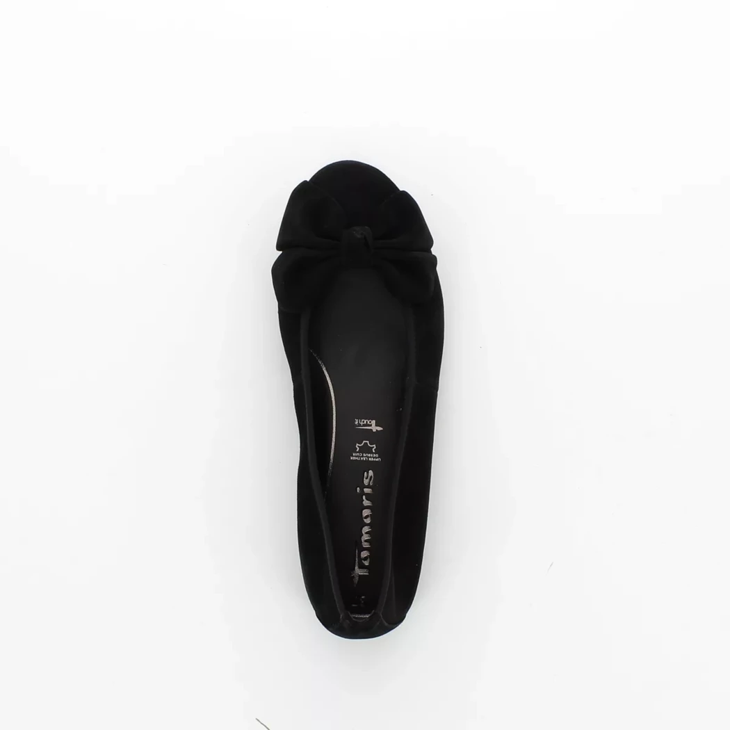 Image (6) de la chaussures Tamaris - Ballerines Noir en Cuir nubuck