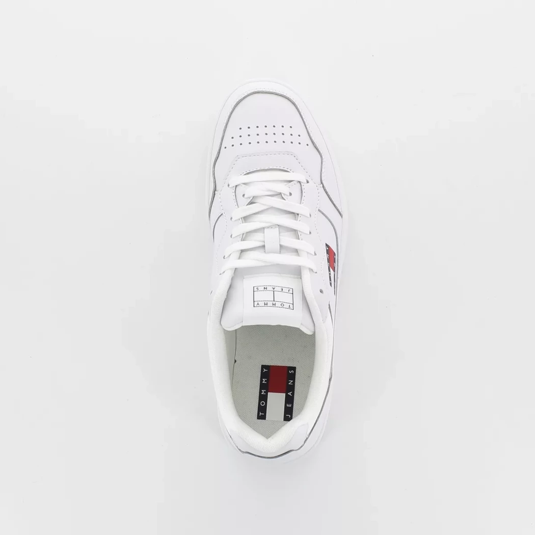 Image (6) de la chaussures Tommy Hilfiger - Baskets Blanc en Cuir