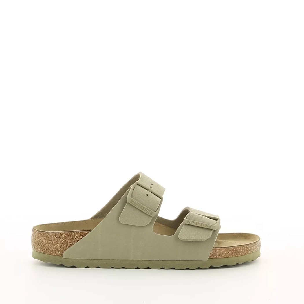 Image (2) de la chaussures Birkenstock - Mules et Sabots Vert en Cuir synthétique