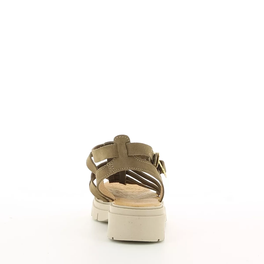 Image (3) de la chaussures Miss Boho - Sandales et Nu-Pieds Taupe en Cuir nubuck