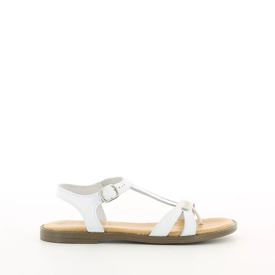 Image (2) de la chaussures Pretty Stories - Sandales et Nu-Pieds Blanc en Cuir